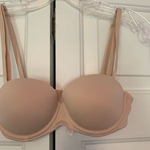 PINK nude push-up bra
